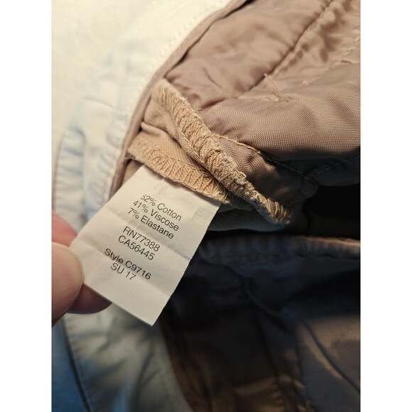 J. Crew Factory Lexie Pants Tan Stretch Straight Leg Career C9716 Size 4R - Picture 12 of 12